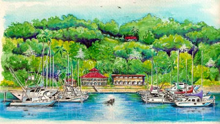 Artist's conception of Marina Boca Chica Panama